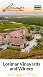 Mobile Screenshot of lorimarwinery.com